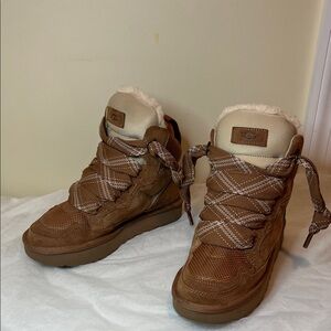 UGG Highmel Tan High-Top Boots (Chestnut) with Cozy Lining